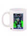 Anime Printed Coffee Mug White/Purple/Green 11ounce