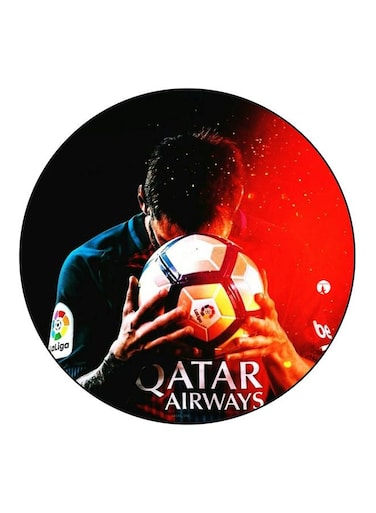 Football Printed Fridge Magnet Black/Red/Blue 5.5cm