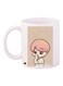 Cartoon Printed Coffee Mug White/Brown/Beige 11ounce