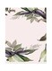 Leaves Themed Metallic Plate Pink/Green/Purple 20x15cm