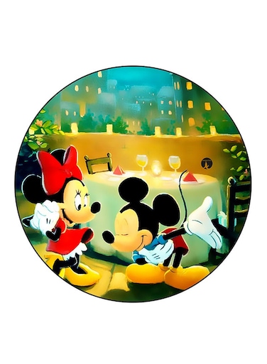 Disney Printed Fridge Magnet Round Multicolour