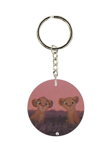 Single Sided Cartoon Themed Keychain