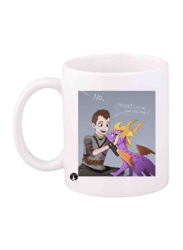Spyro Printed Mug White/Purple/Grey Standard Size