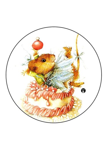 Mouse Printed Fridge Magnet Multicolour