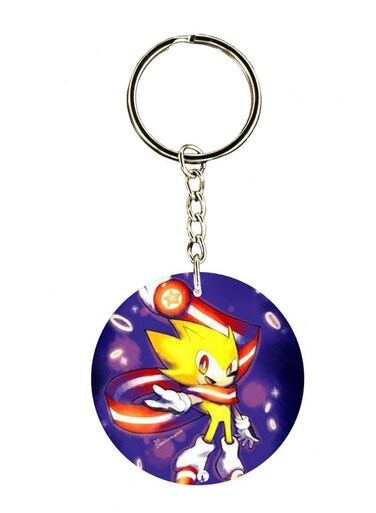 Sonic Double Side Printed Keychain