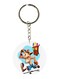 Double Sided Crash Printed Keychain