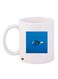 Dory Cartoon Printed Ceramic Coffee Mug White/Blue/Yellow 11ounce