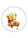 Bear Printed Fridge Magnet Multicolour
