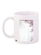 Fence With Flowers Printed Coffee Mug White/Pink/Black 11ounce