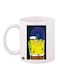 Spongebob Printed Mug White/Green/Blue Standard Size