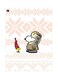 Snoopy Printed Metallic Plate White/Pink/Brown 20x15cm