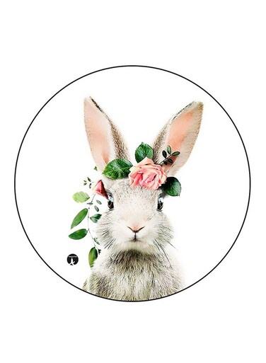 Rabbit Printed Fridge Magnet Multicolour