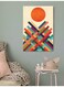 Abstract Themed Wall Painting Multicolour 40x60cm