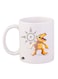 Anime Digimon Printed Mug White/Yellow/Grey 12ounce
