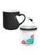 Happy Mothers Day Printed Magic Coffee Mug With Inner Heart Handle Black 11ounce