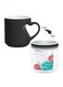 Happy Mothers Day Printed Magic Coffee Mug With Inner Heart Handle Black 11ounce