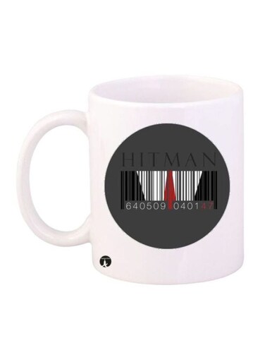 Hitman Printed Coffee Mug White/Grey/Black