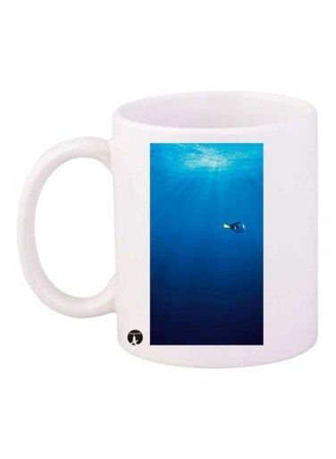 Finding Dory Scene Printed Coffee Mug White/Blue/Black