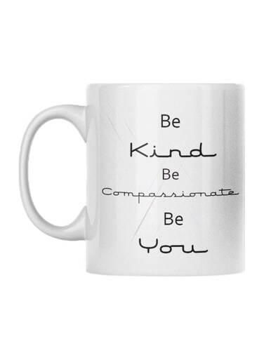 Be Kind Printed Mug White/Black