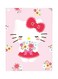 Hello Kitty Themed Metallic Plate Pink/White/Red 20x15cm