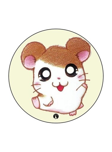 Cartoon Printed Fridge Magnet Multicolour 5.5 x 5.5cm