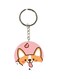 Anime Dog Printed Keychain