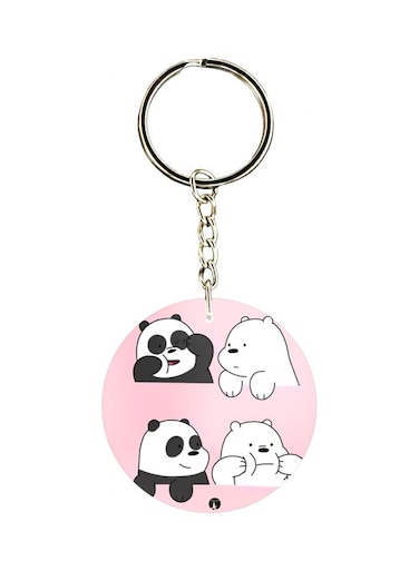 Panda Printed Keychain