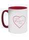 Happy Mother's Day Printed Ceramic Coffee Mug Red/White/Pink 325ml