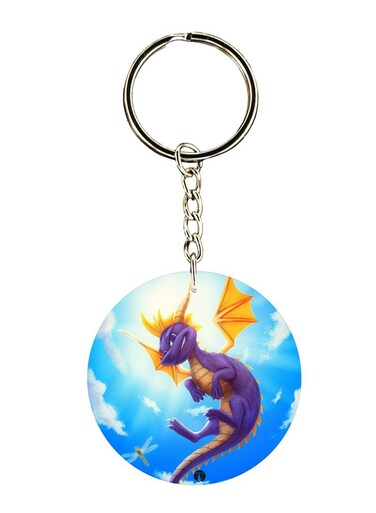 Spyro Printed Keychain