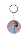 Girl Printed Double Sided Keychain