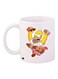 Cartoon Printed Coffee Mug White/Yellow/Brown