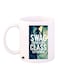 Phrase Printed Mug White/Blue
