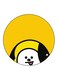 Dog Printed Fridge Magnet Round Multicolour