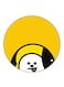 Dog Printed Fridge Magnet Round Multicolour