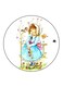 Vintage Art Printed Fridge Magnet Multicolour