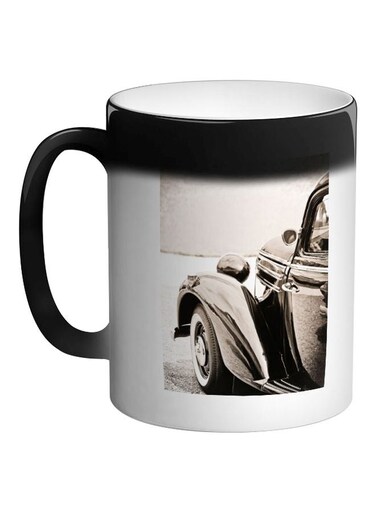 A Car Of Old Style Printed Magic Coffee Mug Black 11ounce