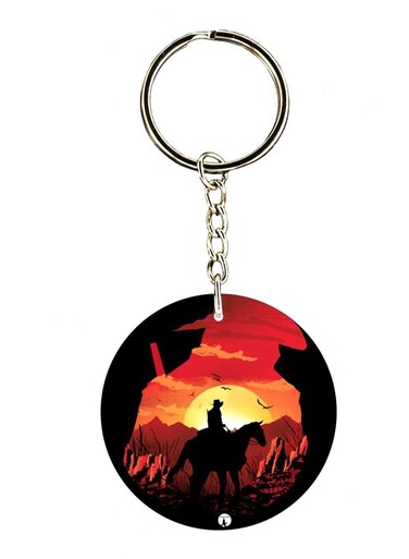 Red Dead Redemption 2 Double Side Printed Keychain