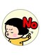 A Girl Printed Fridge Magnet Yellow/Black/Red