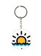 Sun Rise Printed Double Sided Keychain