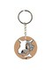 Cartoon Themed Single Sided Keychain