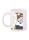We Bare Bear Printed Mug White/Brown Standard Size