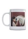 Arabian Horse Lover Printed Coffee Mug White/Brown/Black 350ml