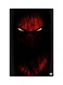 Printed Fridge Magnet Black/Red 8.5cm