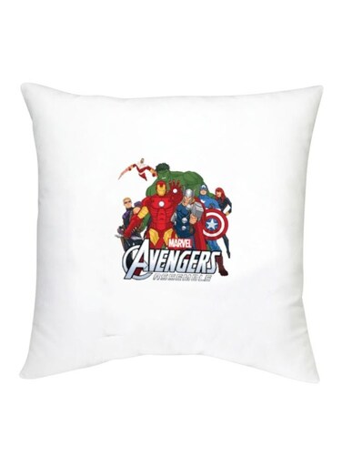 The Avengers Printed Decorative Cushion White/Red/Green 16x16inch
