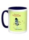 Meaning Of Fashion Printed Coffee Mug Light Green/White/Blue 11ounce