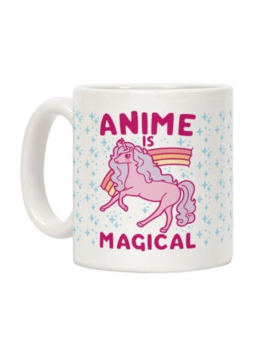 Anime Is Magical Printed Coffee Mug White
