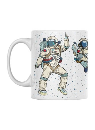 Printed Coffee And Tea Mug White/Blue/Red