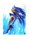 Video Game Sonic Metal Plate Poster Blue/Yellow/Red 15x20cm