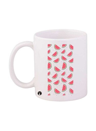 Watermelons Printed Mug White/Pink Standard Size