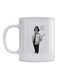 Arab Actor Printed Ceramic Coffee Mug White/Black/Grey